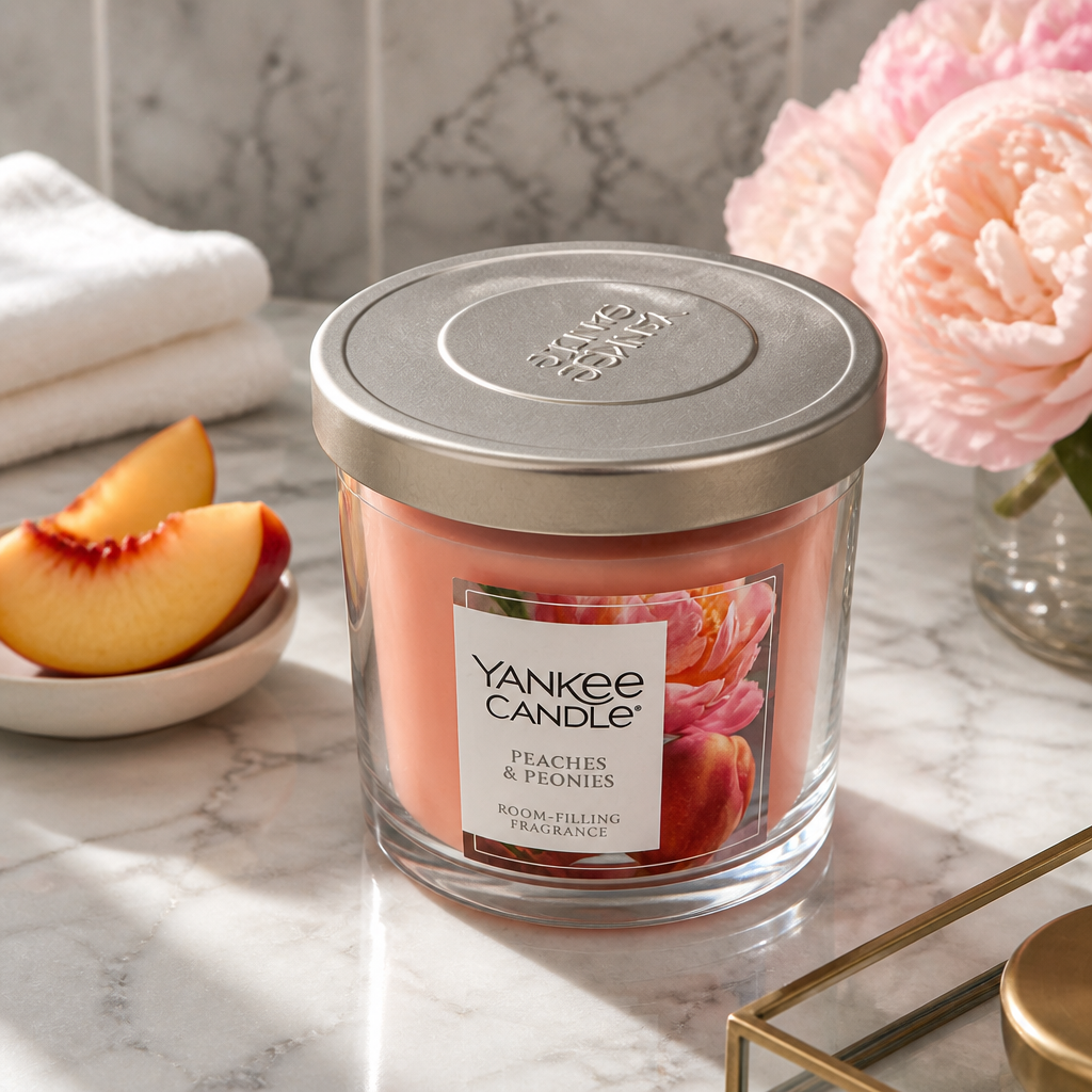 Peaches & Peonies Small Tumbler Candle